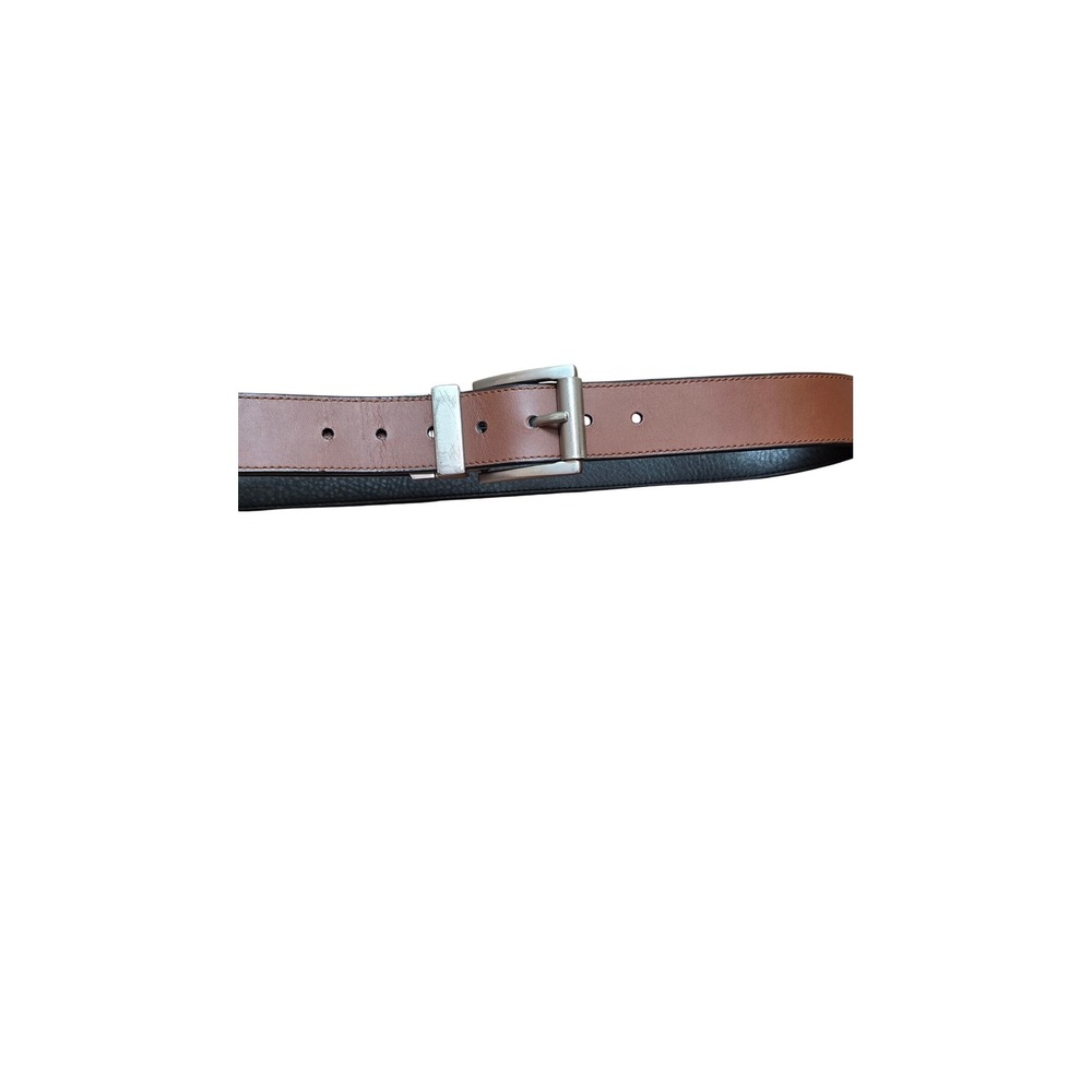Unbranded Leather Belt Mens Medium 34-36 Brown Black 11LV02S6 Casual Formal